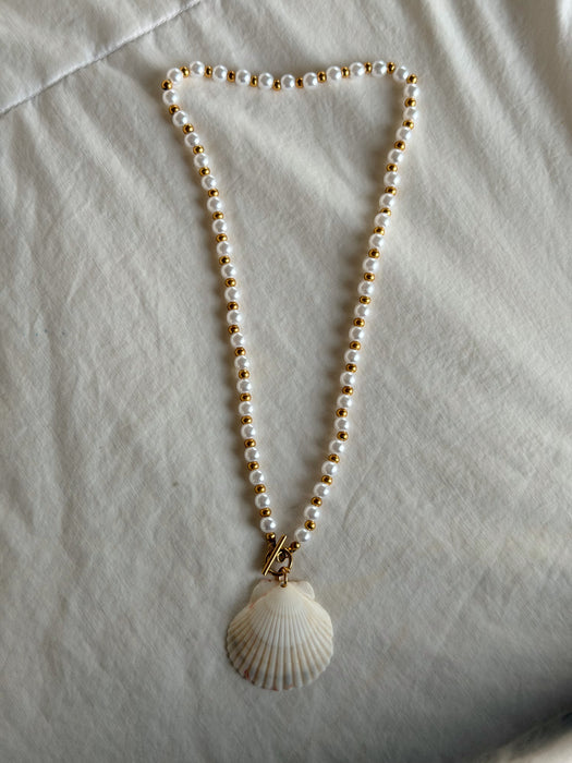 Pearl + Gold Beaded