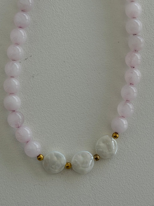 Pink + Pearl choker