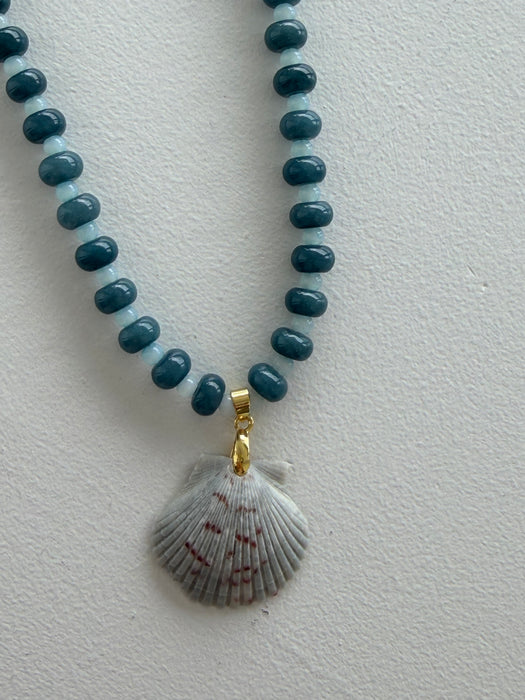 Two Toned Blue Beaded